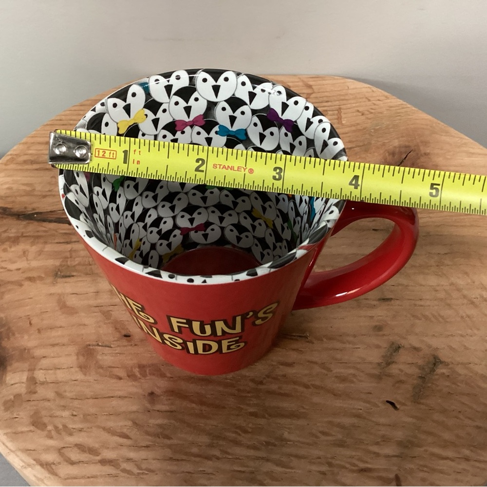 🔴 “The Fun’s Inside” Coffee / Tea / Beverage Mug / Cup - Ceramic - Excellent - Picture 12 of 13